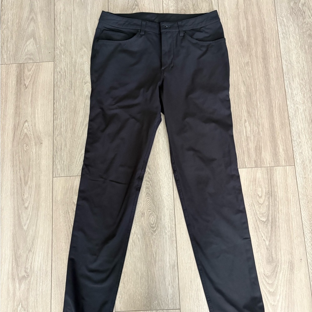Lululemon Pants Mens 31 Black ABC Slim Fit Warpstreme 5 Pocket Comfort Trouser